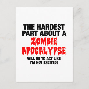 Carte Postale Design Cool Zombie
