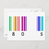 Carte Postale Design couleur des années 80 ! (Devant / Derrière)