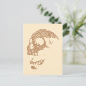 Carte Postale Design crâne Brown. (Debout devant)