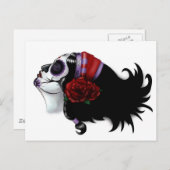 Carte Postale Design crâne sucre (Devant / Derrière)