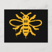 Carte Postale Design d'abeille jaune (Devant)