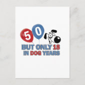 Carte Postale Design d'anniversaire de 50 ans (Devant)