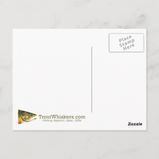 Carte Postale Design d'art Abstrait du poisson (Dos)