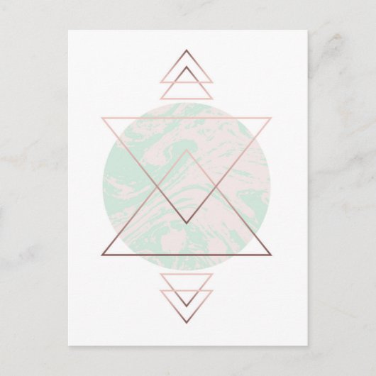 Carte Postale Design d'art Abstrait géométrique (Devant)