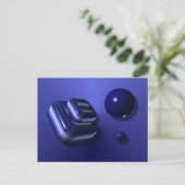 Carte Postale Design de boîte bleue (Debout devant)