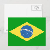 Carte Postale Design de Brazil Flag (Devant / Derrière)