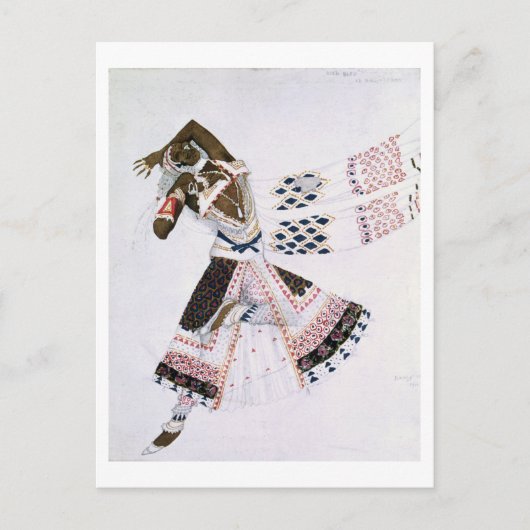 Carte Postale Design de costume de Le Dieu Bleu, 1911 (couleurs (Devant)