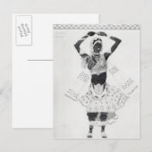 Carte Postale Design de costume pour 'Le Dieu Bleu', 1912 (Devant / Derrière)