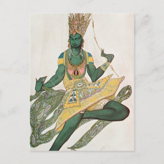 Carte Postale Design de costume pour Nijinsky comme le "Dieu ble (Devant)
