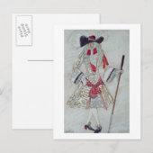 Carte Postale Design de costume pour Prince Charming à Court, de (Devant / Derrière)