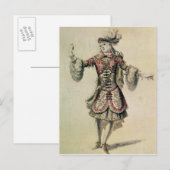 Carte Postale Design de costume pour un danseur masculin, c.1681 (Devant / Derrière)