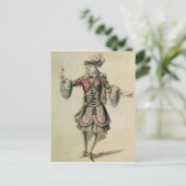 Carte Postale Design de costume pour un danseur masculin, c.1681 (Debout devant)