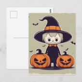Carte Postale Design de décoration Halloween (Devant / Derrière)
