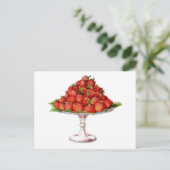 Carte Postale Design de fraise relaxant (Debout devant)