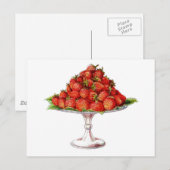 Carte Postale Design de fraise relaxant (Devant / Derrière)