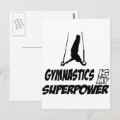 Carte Postale Design de gymnastique (Devant / Derrière)