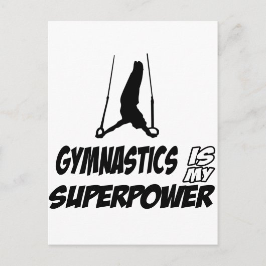 Carte Postale Design de gymnastique (Devant)