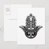 Carte Postale Design de hamsa décoratif (Devant / Derrière)
