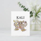 Carte Postale Design de kali HINDU (Debout devant)