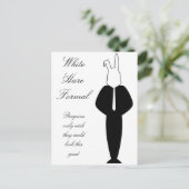 Carte Postale Design de lapin blanc (Debout devant)