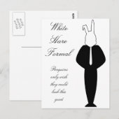 Carte Postale Design de lapin blanc (Devant / Derrière)