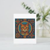 Carte Postale Design de look de chaton perlé (Debout devant)