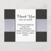 Carte Postale Design de panneau de Parties scintillant en marbre (Devant)