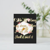 Carte Postale Design de rêve de sac d'argent (Debout devant)