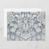 Carte postale Design de tournesol (par William Mor (Devant / Derrière)