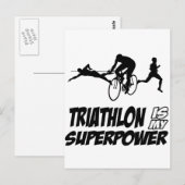 Carte Postale Design de triathlon (Devant / Derrière)