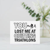 Carte Postale Design de triathlon cool (Debout devant)