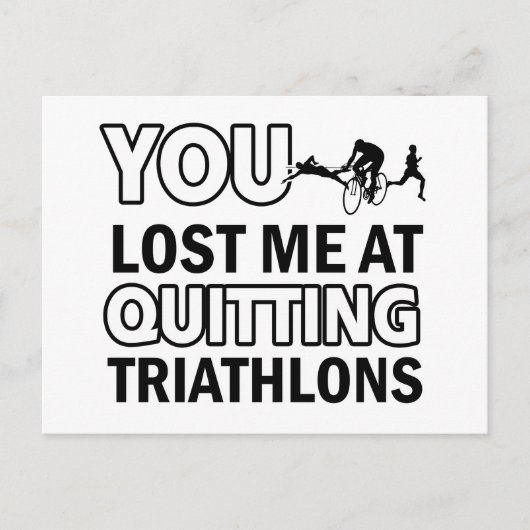 Carte Postale Design de triathlon cool (Devant)