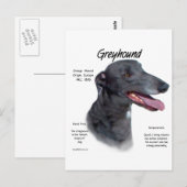 Carte Postale Design d'histoire Greyhound (Devant / Derrière)