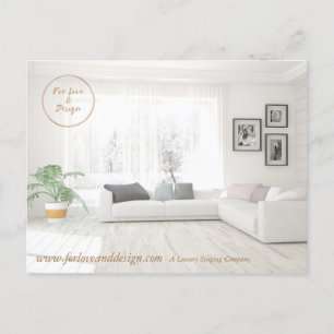 Carte postale design d'intérieur