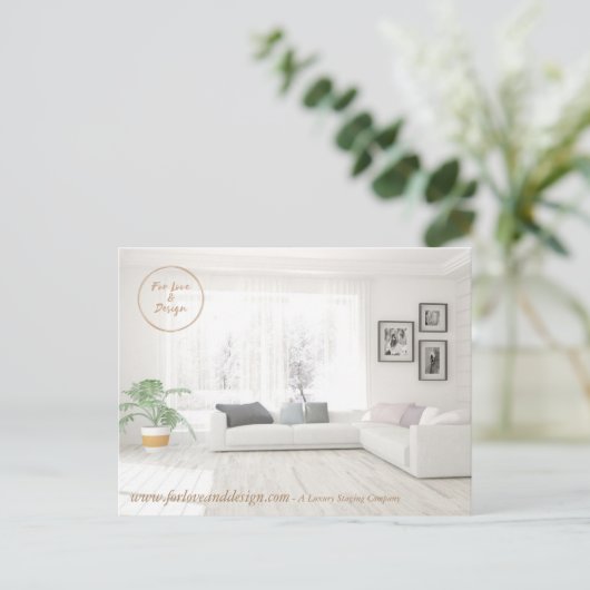 Carte postale design d'intérieur (Debout devant)