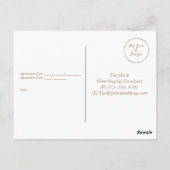 Carte postale design d'intérieur (Dos)