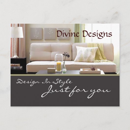 Carte Postale design d'intérieur - Customisé (Devant)