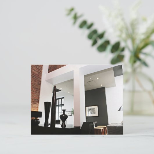 Carte Postale design d'intérieur loft moderne (Debout devant)