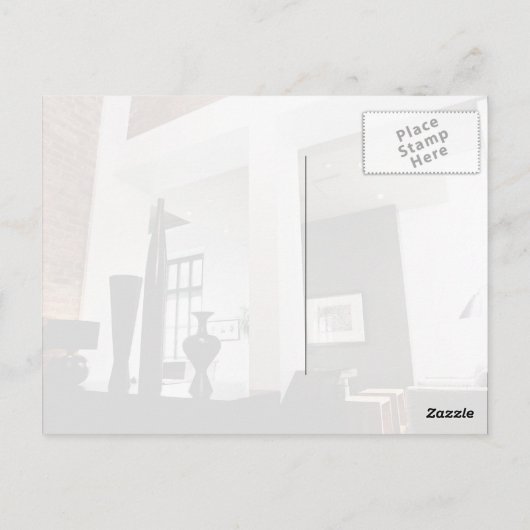 Carte Postale design d'intérieur loft moderne (Dos)