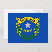 Carte Postale Design du drapeau d'état du Nevada (Devant / Derrière)
