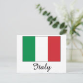 Carte Postale Design du drapeau italien (Debout devant)
