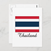 Carte Postale Design du drapeau thaïlandais (Devant / Derrière)