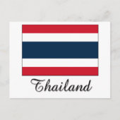 Carte Postale Design du drapeau thaïlandais (Devant)
