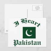 Carte Postale Design du Pakistan (Devant / Derrière)