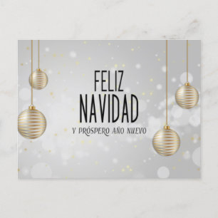 Carte Postale Design élégant de Feliz Navidad