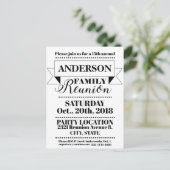 Carte Postale Design élégant de réunion familiale de style vinta (Debout devant)