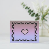 Carte Postale Design élégant noir et violet (Debout devant)