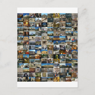 Carte Postale Design Exclusivo 100 Faces de Jerusalém