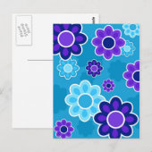 Carte Postale Design floral (Devant / Derrière)