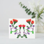 Carte Postale design floral (Debout devant)